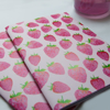 Pink and Red Strawberry Notebooks | Available at Dessi-Designs.com