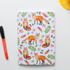 Orange Foxes Jot pad | Available at Dessi-Designs.com