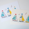 Picture of Summer Boats Watercolour Wall Print