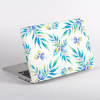 Watercolour Turquoise Floral Pattern MacBook Cover Side  | Available at Dessi-Designs.com