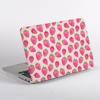 Pink Strawberry Pattern MacBook Cover Side  | Available at Dessi-Designs.com