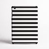 Black and White Stripes Tablet Case- front