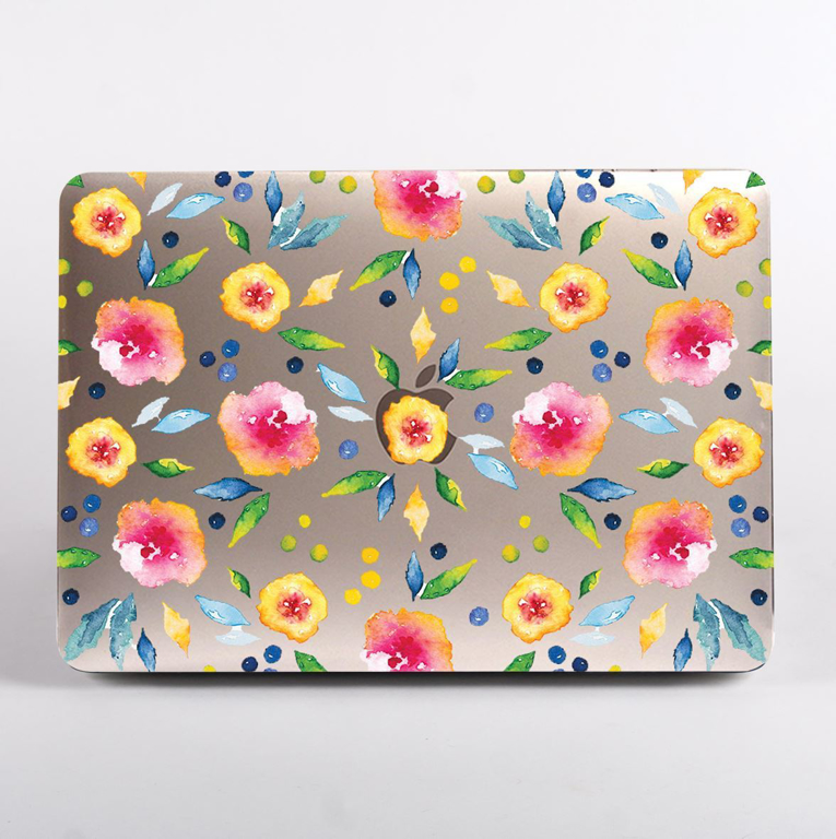 Autumn Florals Clear MacBook Case | Available at Dessi-Designs.com