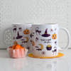Cute Halloween Microwavable Coffee Cups | Available at Dessi-Designs.com
