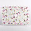 White Cherry Blossom Pattern Macbook case Front