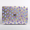 Clear Purple Plums Pattern MacBook Case Front  | Available at Dessi-Designs.com