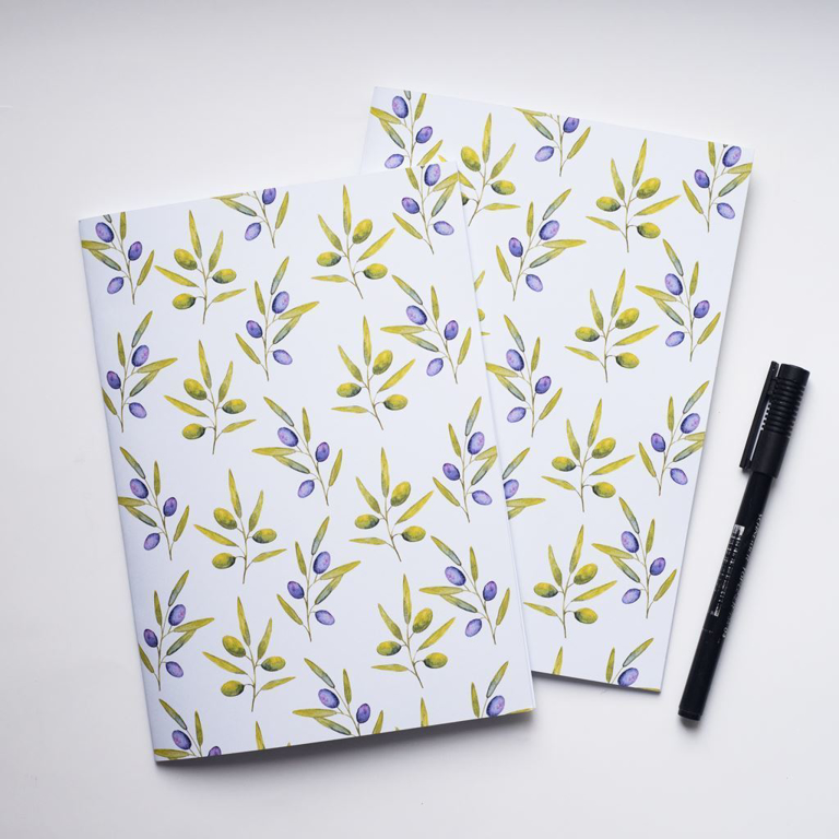 Purple Olives Notebook | Available at Dessi-Designs.com