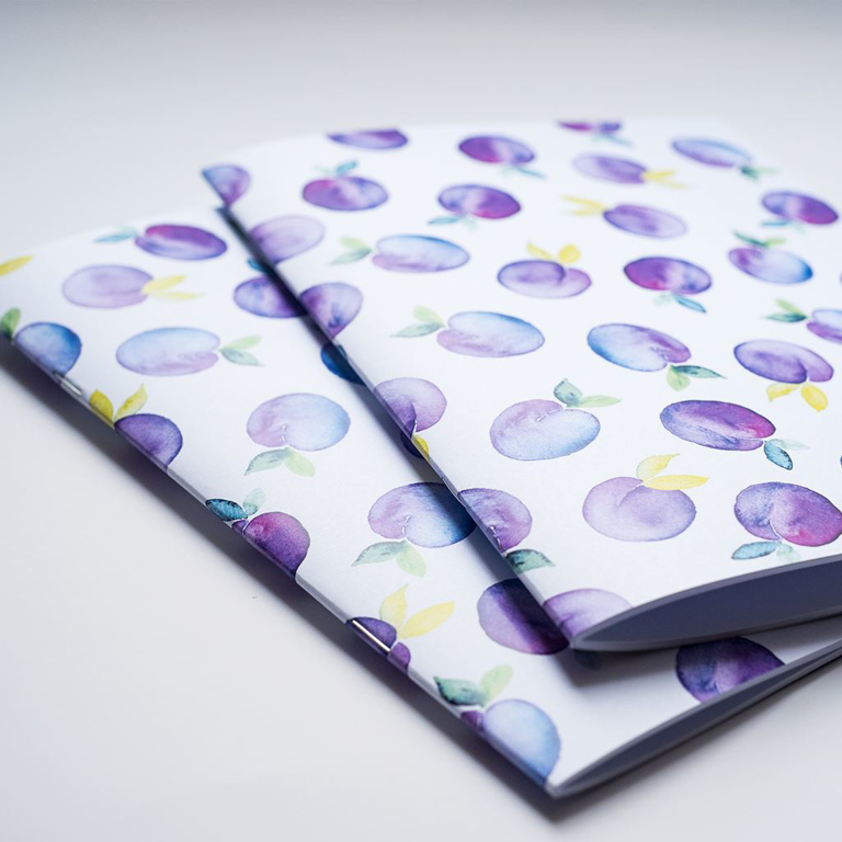 Purple Plums Jot pad | Available at Dessi-Designs.com
