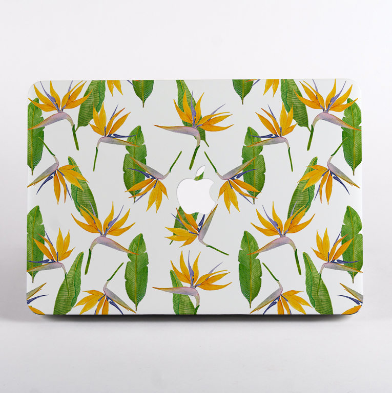 Paradise Flowers MacBook Case Front | Available at Dessi-Designs.com