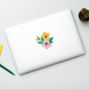 Watercolour Blossoms MacBook Sticker | Available at www.dessi-designs.com