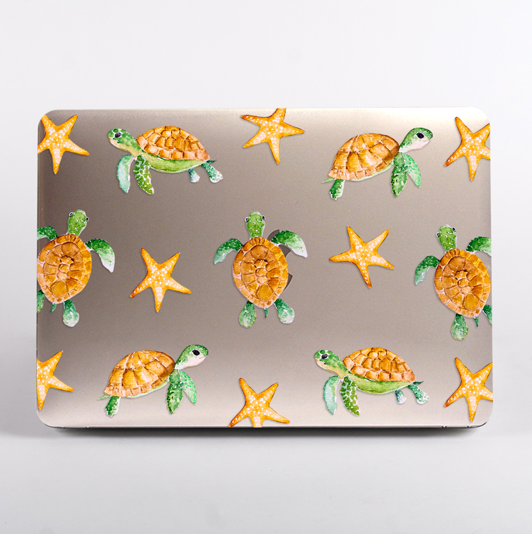 Sea Turtles Clear MacBook Case | Available at www.dessi-designs.com