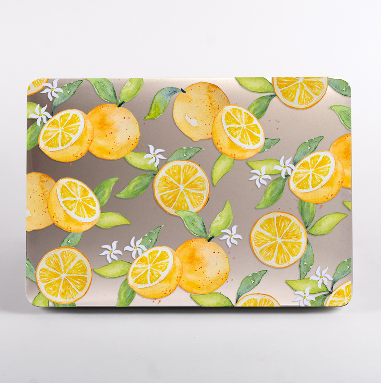 Oranges Transparent MacBook Case | Available at www.dessi-designs.com