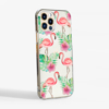 Flamingo Clear Slim Phone Case Side | Available at Dessi-Designs.com