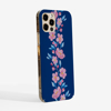 Blossoms in Pink and Blue Phone Case Side