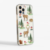 Clear Phone Case with Forest pattern Side view | Available at www.Dessi-Designs.com