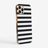 Black and White Stripes  Case Side | Available at Dessi-Designs.com