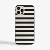Black Stripes Clear Case Front  | Available at Dessi-Designs.com
