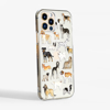 Dogs Clear iPhone Case Side | Available at Dessi-Designs.com