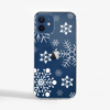 Large Snowflakes Slimline Phone Case Blue Phone  | Available at Dessi-Designs.com