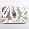 White Abstract Lines MacBook Case. Available at www.dessi-designs.com