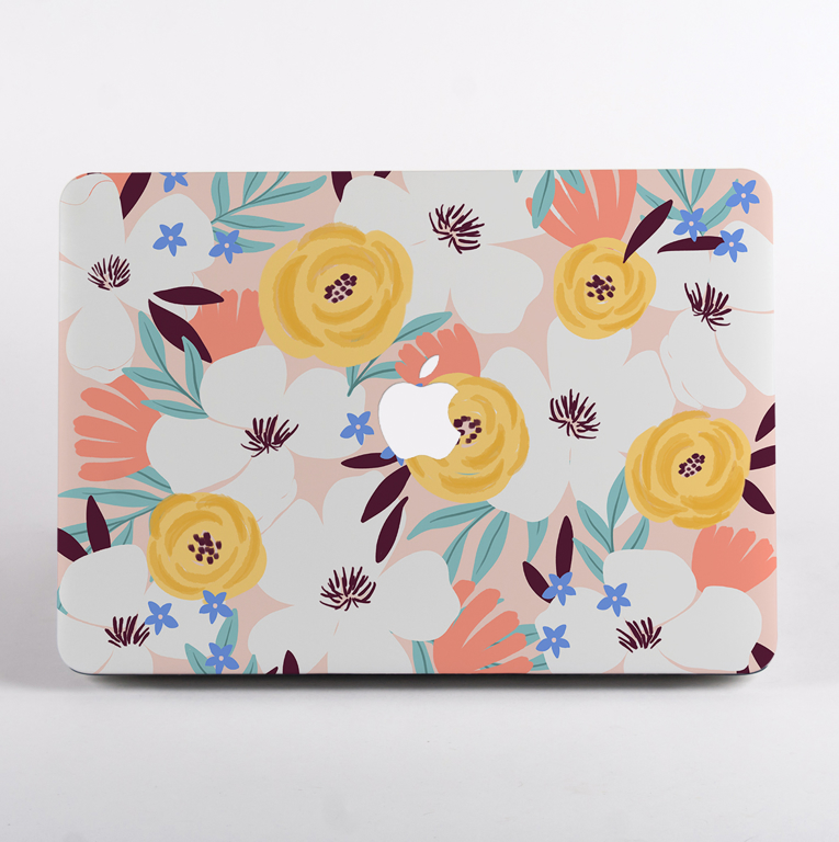 Abstract Spring Flowers MacBook Case. Available at www.dessi-designs.com