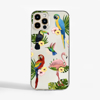 Tropical Birds Clear Phone case. Available at www.dessi-designs.com