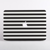 Black and White Stripes MacBook Case Front  | Available at Dessi-Designs.com