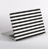 Black and White Stripes MacBook Case Side  | Available at Dessi-Designs.com