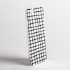 Black on White Cross Stripes Clear Bumper Phone Case Side | Available at Dessi-Designs.com