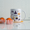 Cute Halloween Microwavable Coffee Mug | Available at Dessi-Designs.com