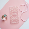 Bride To Be Elegant Bridal Heart Diamond Slimline Phone Case Above | Available at Dessi-Designs.com