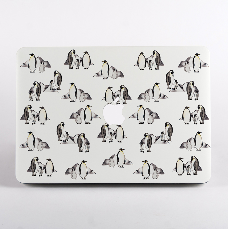 Penguins MacBook Case Front Cover. Available at www.Dessi-Designs.com