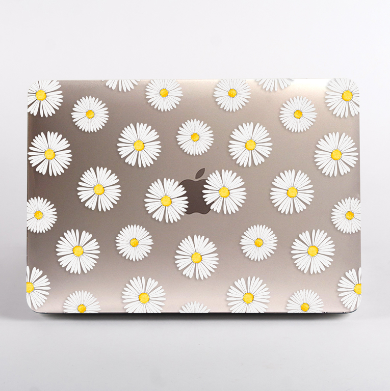Daisy Florals Clear MacBook Case | Available at Dessi-Designs.com
