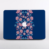 Blossoms in Pink and Blue MacBook Case Front | Available at Dessi-Designs.com