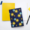 Retro Celestial A5 Notebook - www.Dessi-Designs.com