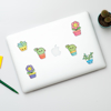 Cute Plants laptop Stickers | Available at www.dessi-designs.com