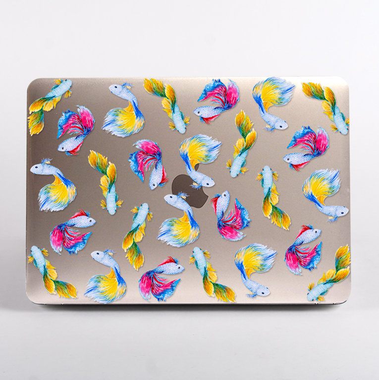 Rainbow Fish Clear MacBook Air Case | Available at Dessi-Designs.com