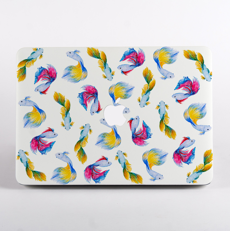 Rainbow Fish Macbook Pro Hard Case | Available at Dessi-Designs.com