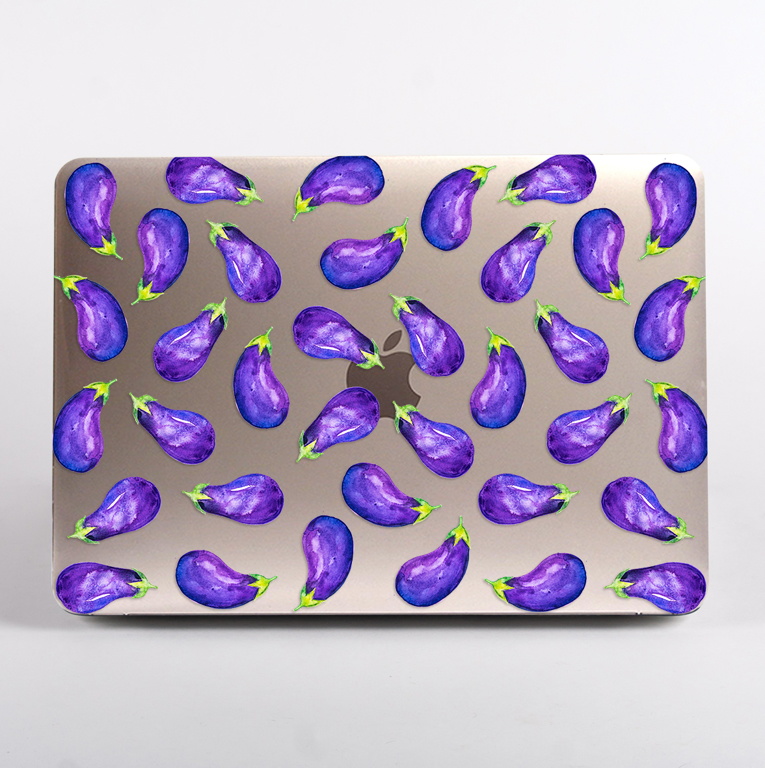 Eggplant Clear MacBook Case | Available at www.dessi-designs.com