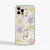 Cute Sea Creatures Clear Phone Case | Available at www.dessi-designs.com
