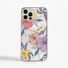 Purple Flowers Clear Phone Case | Available at www.dessi-designs.com
