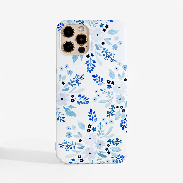 Blue Florals Phone Case | Available at www.dessi-designs.com