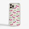 Cherries Slim Plastic Phone Case Front - www.dessi-designs.com