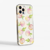 Peaches Clear Plastic Phone Case Side - www.dessi-designs.com