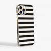 Black Stripes Clear Case Side