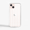 White Knitted Pattern Slimline Phone Case | Available at Dessi-Designs.com