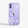 Large Snowflakes Slimline Phone Case Purple Phone  | Available at Dessi-Designs.com