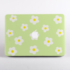Green Abstract Flowers MacBook Case Side View. Available at www.dessi-designs.com