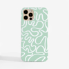 Abstract Lines in Mint Phone Case. Available at www.dessi-designs.com