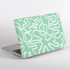 Abstract Lines MacBook Case in Mint No Logo. Available at www.dessi-degins.com